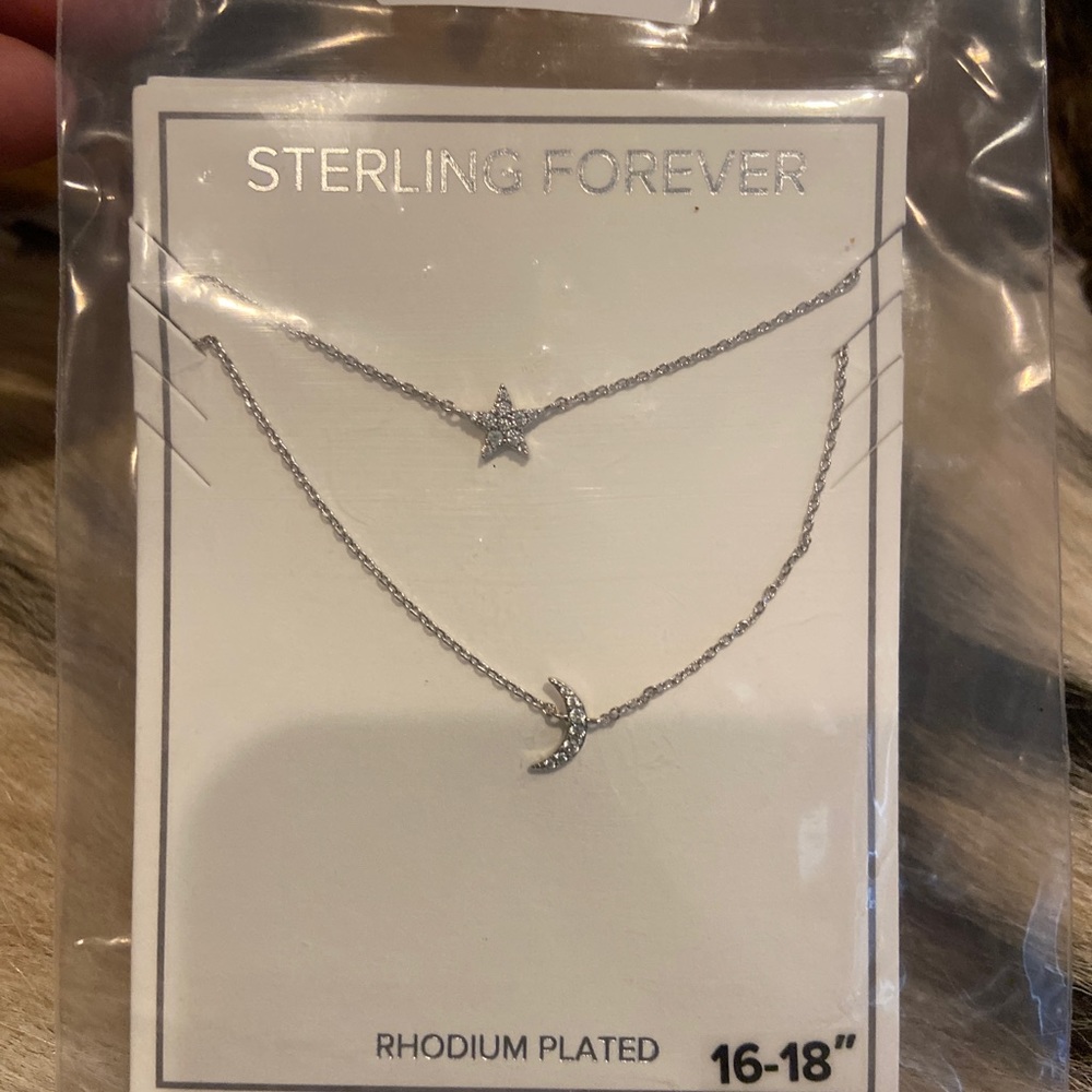 Sterling Forever moon 🌙 & Star ⭐️ necklace